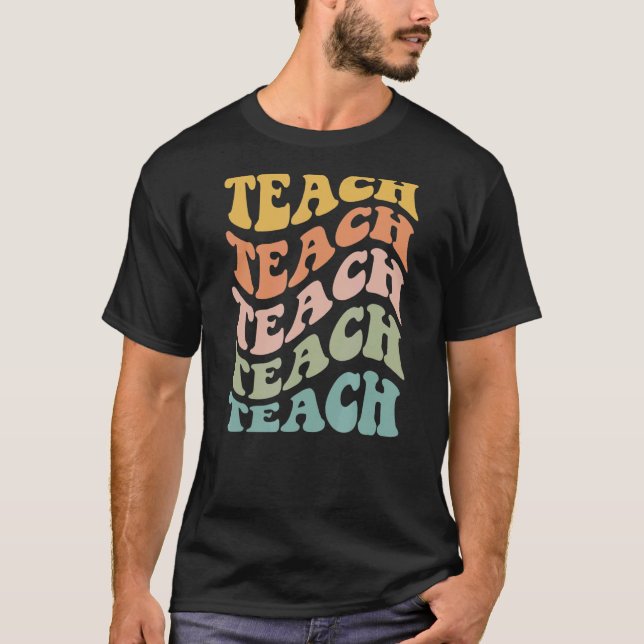 Leopard print colourful cheetah elementary school  T-Shirt (Front)
