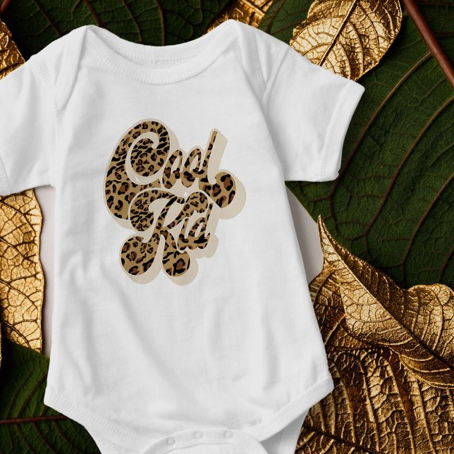 Leopard Print Cool Kid Matching Mummy and Me Baby Bodysuit (Creator Uploaded)