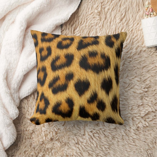 Leopard Print Cushion (Blanket)