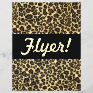 Leopard Print Customisable Flyer