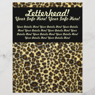 Leopard Print Customisable Letterhead