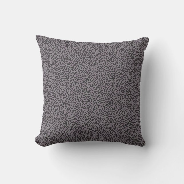Leopard Print (dark) Cushion (Front)