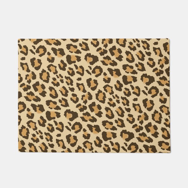 Leopard Print Door Mat (Front)