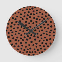 Leopard Print Dots Rust Terracotta Cheetah Spots