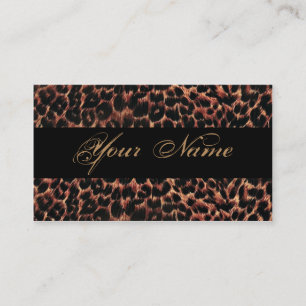 Leopard Print Elegance Business Card