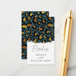 Leopard Print Enclosure Cards - Cheetah