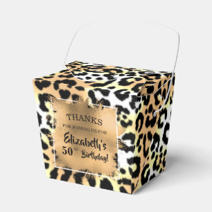 Leopard Print Favour Box