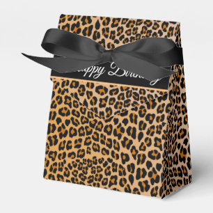 Leopard print favour box