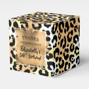 Leopard Print Favour Box