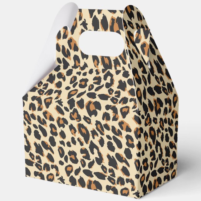 Leopard Print Favour Box (Front)