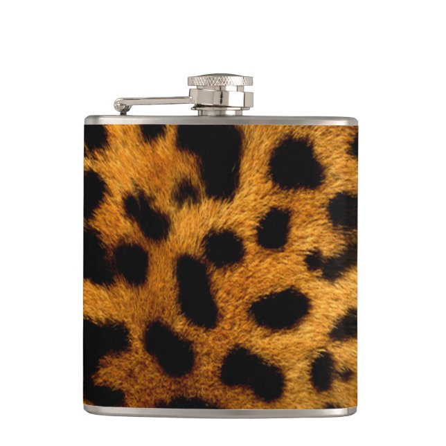 Leopard Print Flask (Front)