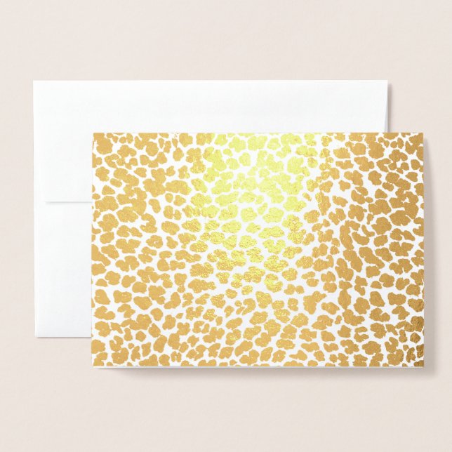 Leopard Print Foil Card (Front With Envelope)