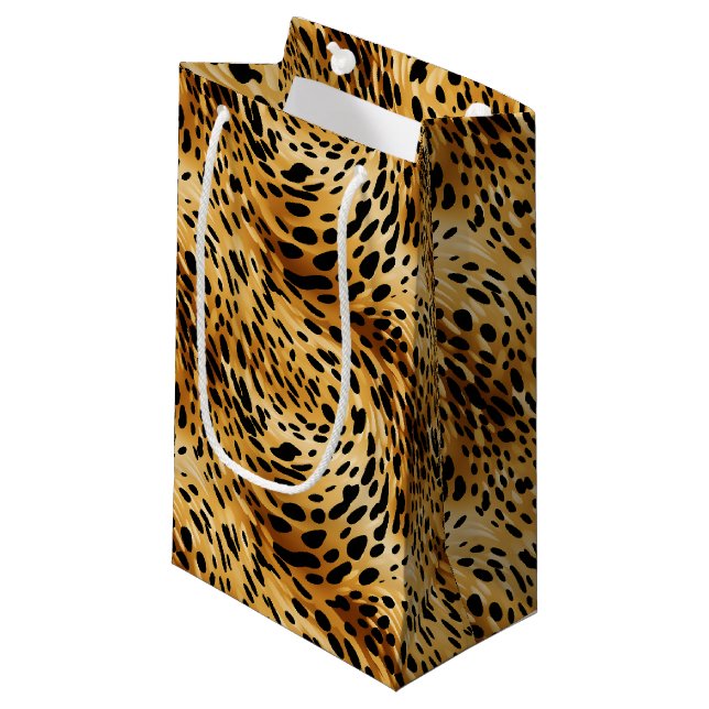 Leopard Print Gift Bag (Front Angled)