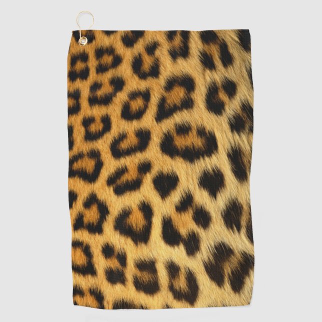 Leopard Print Golf Towel (Front)