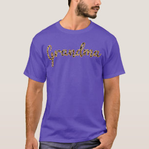 Leopard Print Grandma Cute Simple Cheetah Mothers T-Shirt