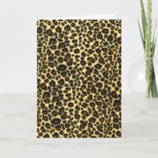Leopard Print Greeting Card