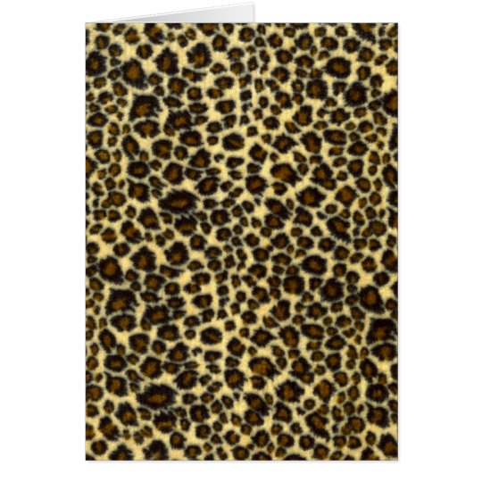 Leopard Print Greeting Card