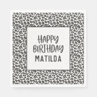 leopard print happy birthday party
