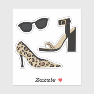 Leopard Print Heels and Sunglasses