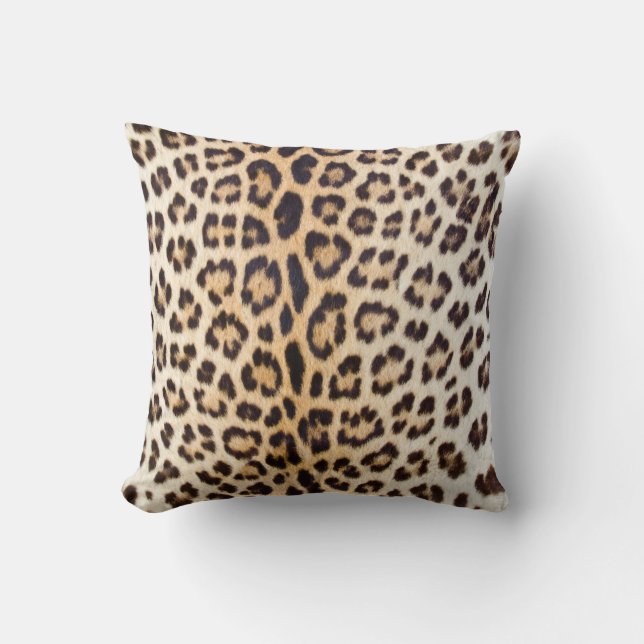 Leopard Print Indoor/Outdoor Throw Pillows (Front)