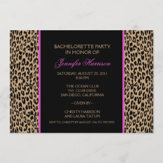 Leopard Print Invitation