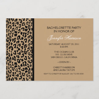 Leopard Print Invitation