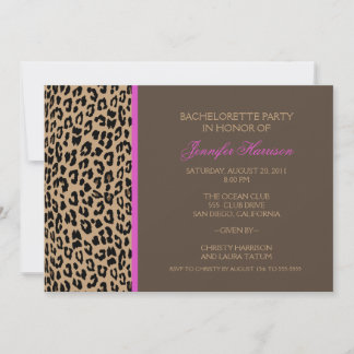 Leopard Print Invitation
