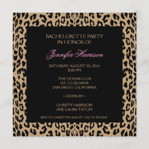 Leopard Print Invitation