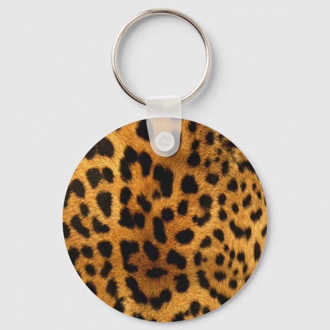leopard print key ring (Front)