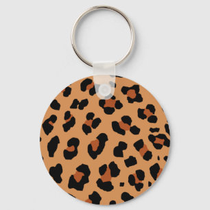 Leopard Print Key Ring