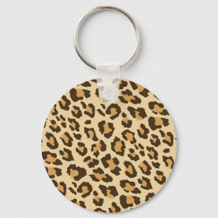 Leopard Print Key Ring