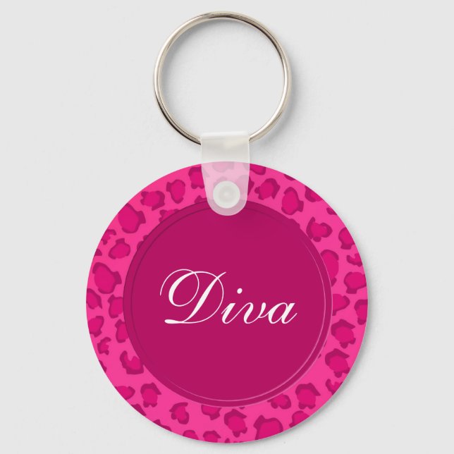 Leopard Print Keychain (Front)