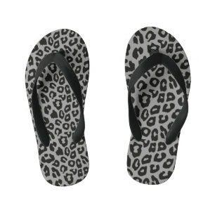 Leopard Print Kid's Thongs
