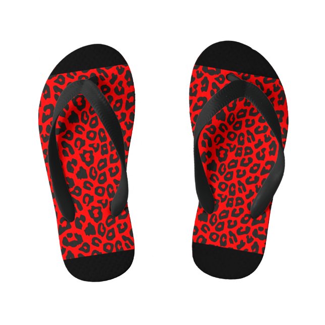 Leopard Print  Kid's Thongs (Footbed)
