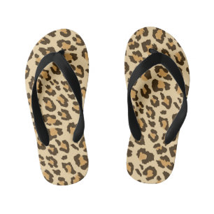 Leopard Print Kid's Thongs