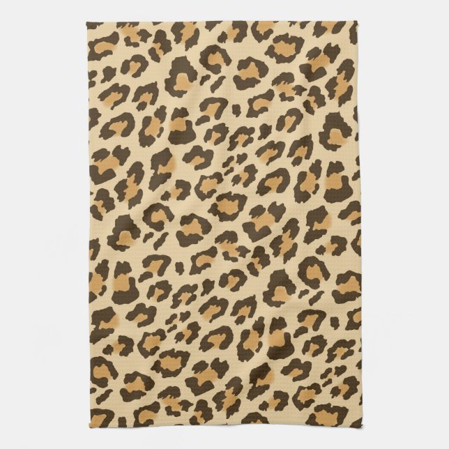 Leopard Print Kitchen Towel (Vertical)