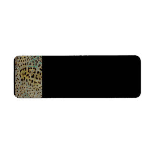 Leopard Print Label Return Address Label