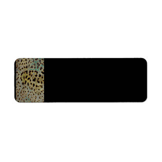 Leopard Print Label Return Address Label
