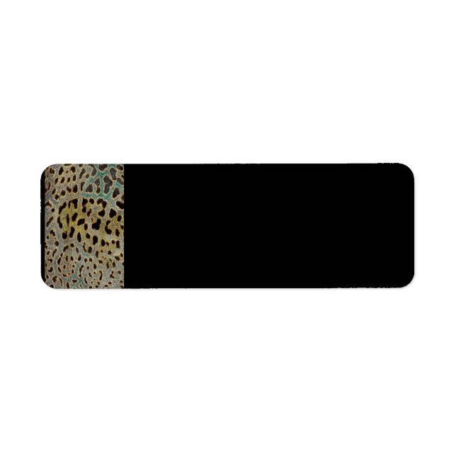 Leopard Print Label Return Address Label (Front)