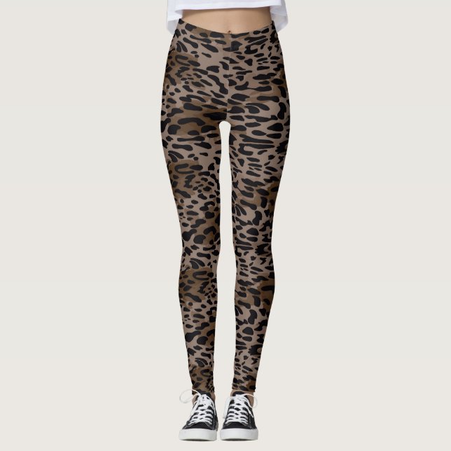 Leopard Print Leggings (Front)