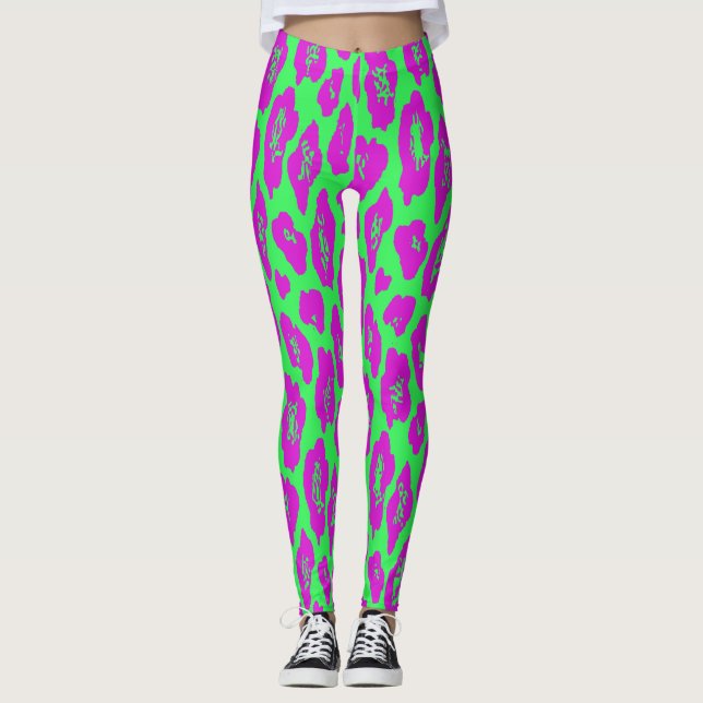 Leopard print leggings (Front)