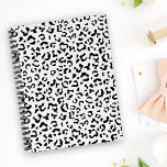 Leopard Print, Leopard Spots, Black And White Planner<br><div class="desc">Elegant,  stylish and sophisticated leopard pattern in black and white colour. Modern and trendy gift,  perfect for the animal print lover in your life.</div>