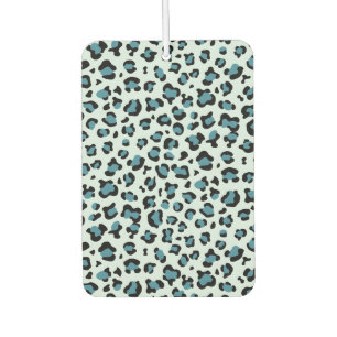 Leopard Print, Leopard Spots, Blue Leopard Car Air Freshener