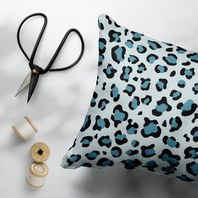 Leopard Print, Leopard Spots, Blue Leopard Pillowcase (Creator Uploaded)