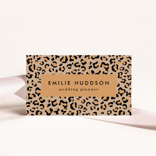 Leopard Print, Leopard Spots, Brown Leopard Business Card