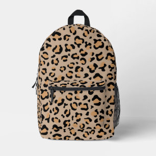 Leopard Print, Leopard Spots, Brown Leopard Printed Backpack