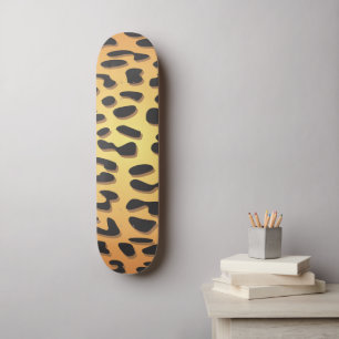 Leopard Print, Leopard Spots, Brown Leopard Skateboard