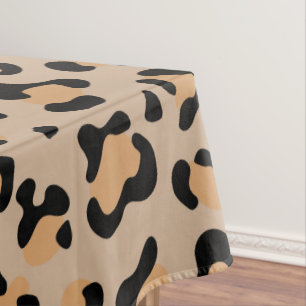 Leopard Print, Leopard Spots, Brown Leopard Tablecloth