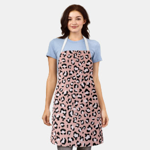 Leopard Print, Leopard Spots, Pink Leopard Apron