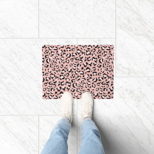 Leopard Print, Leopard Spots, Pink Leopard Doormat